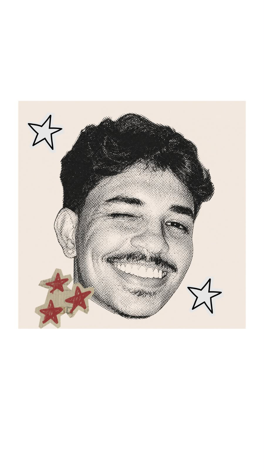 Retrato ilustrado de Jeferson Santos